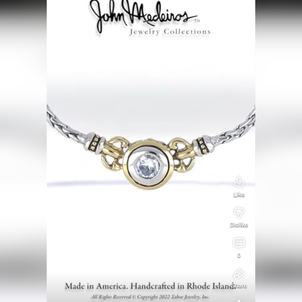 John Medeiros Collections Beijos 6MM Cubic-Zirconia Single Stone 16" Necklace - Picture 2 of 5